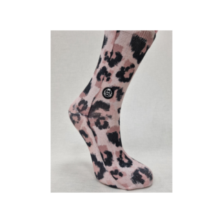 Calcetines Sacha lurex leopardo rosa