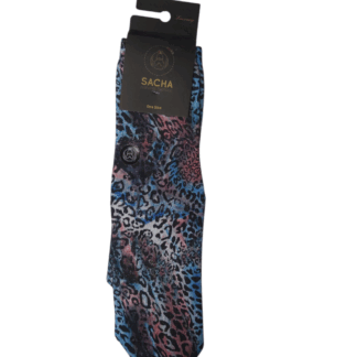 Calcetines Sacha Lurex Leopardo