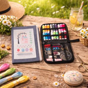 kit de bordado de viaje