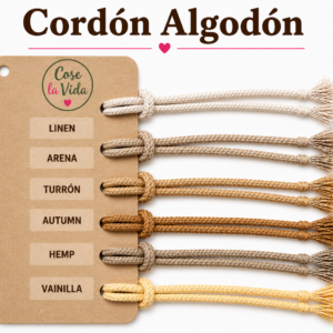 Cordón algodón 100% para cestería nórdica artesanal